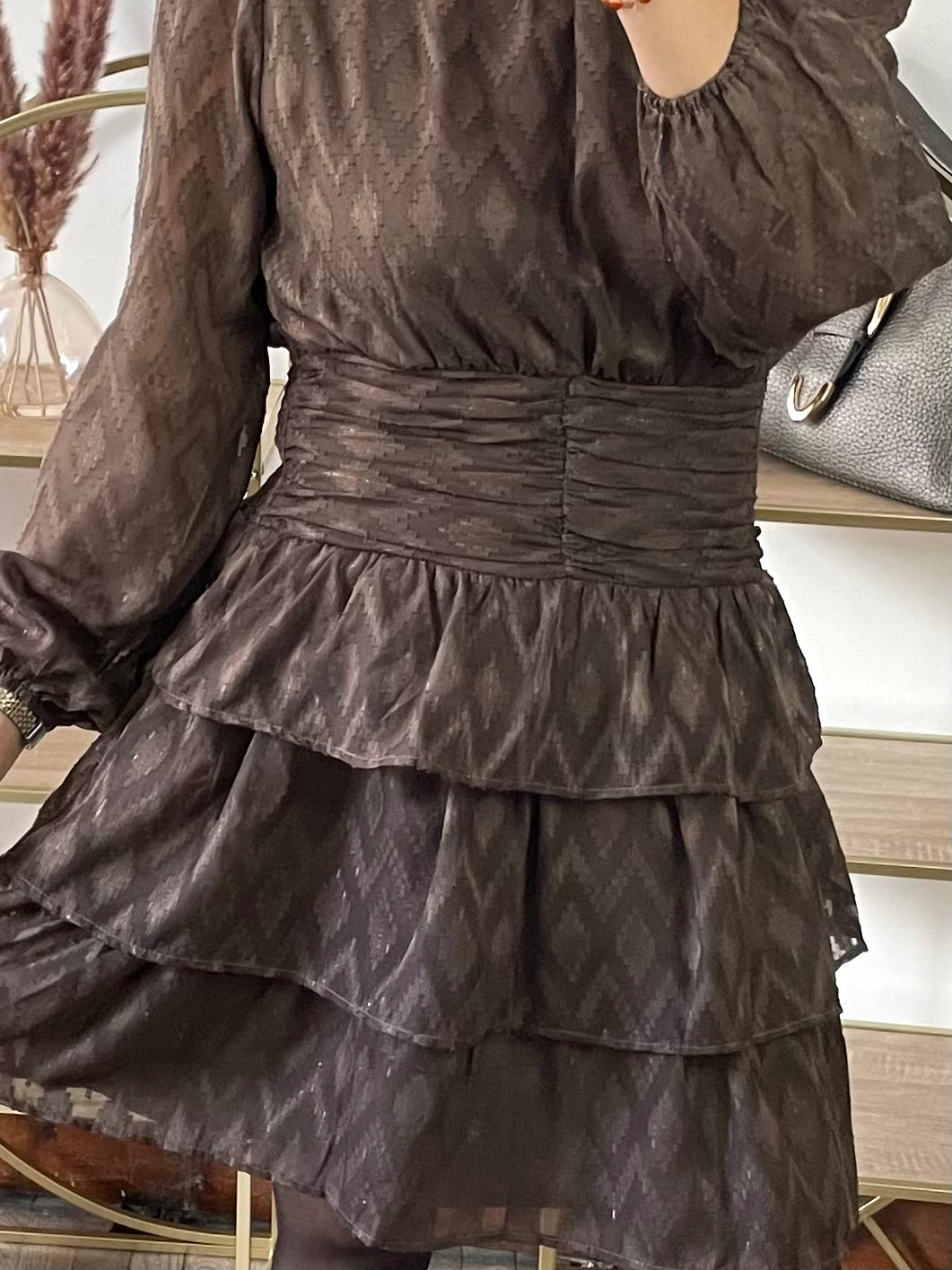 Robe chocolat gold