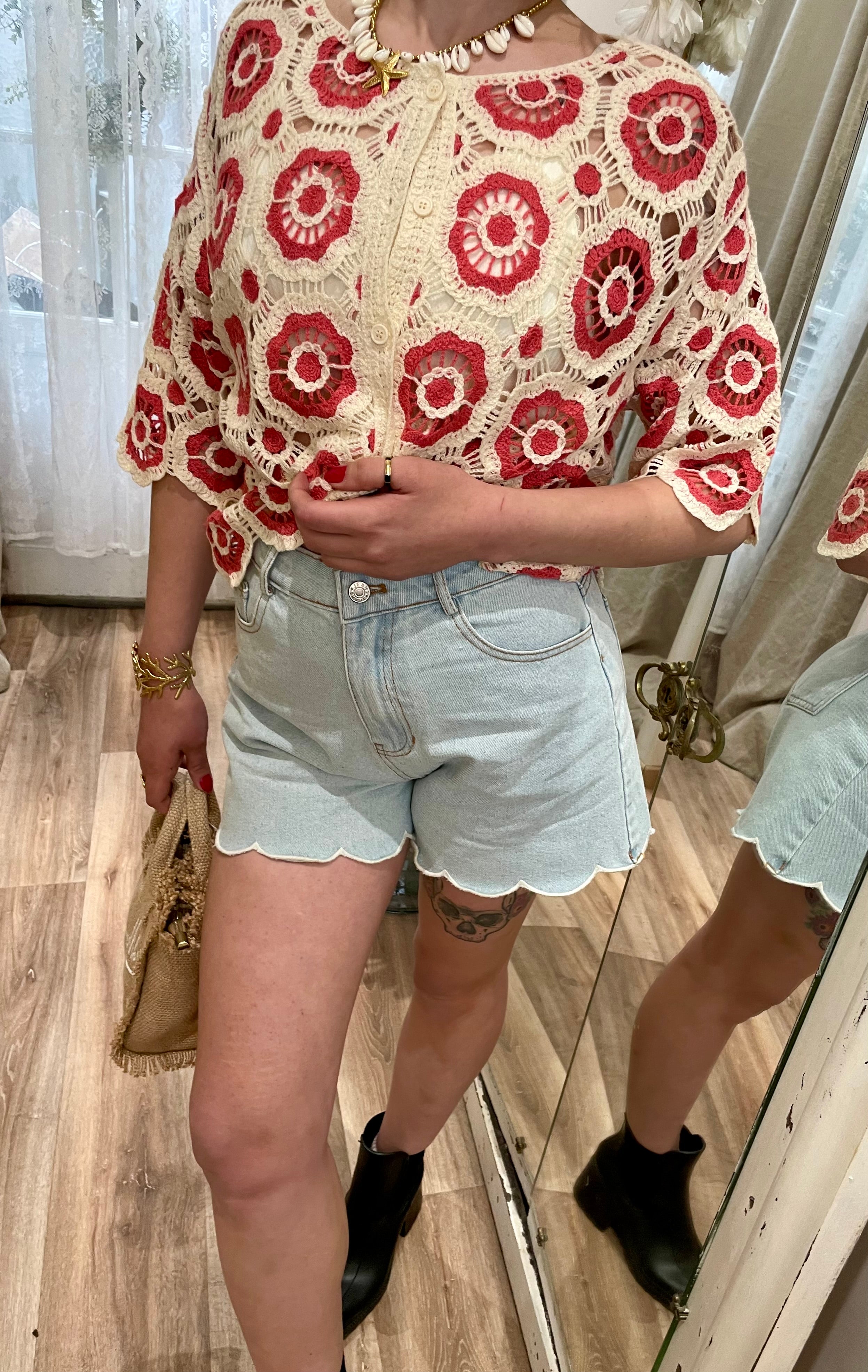 Short en jean