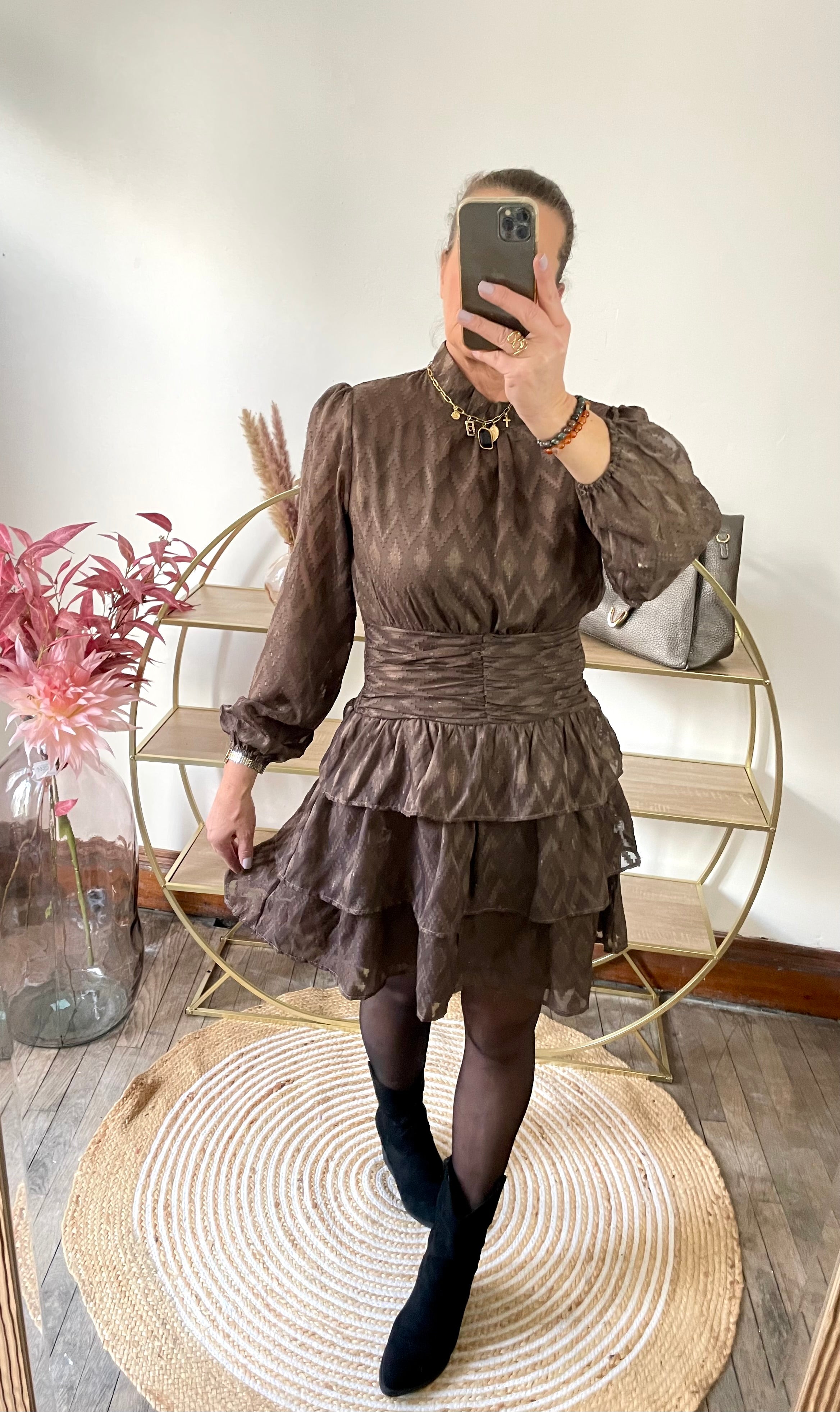 Robe chocolat gold
