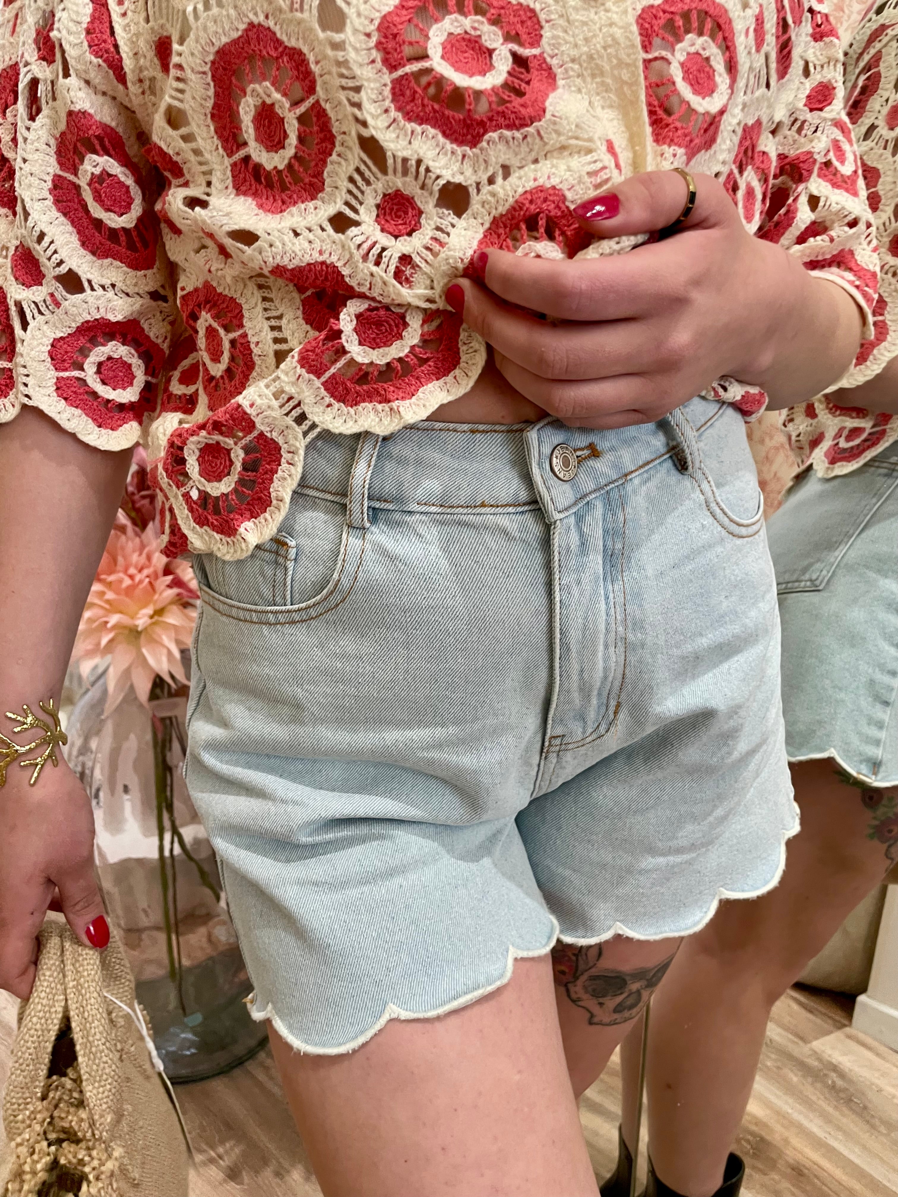 Short en jean