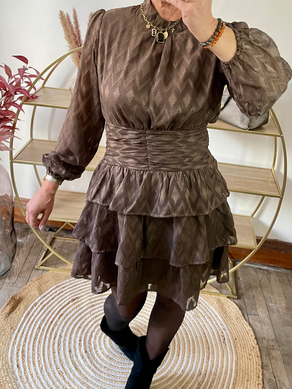 Robe chocolat gold
