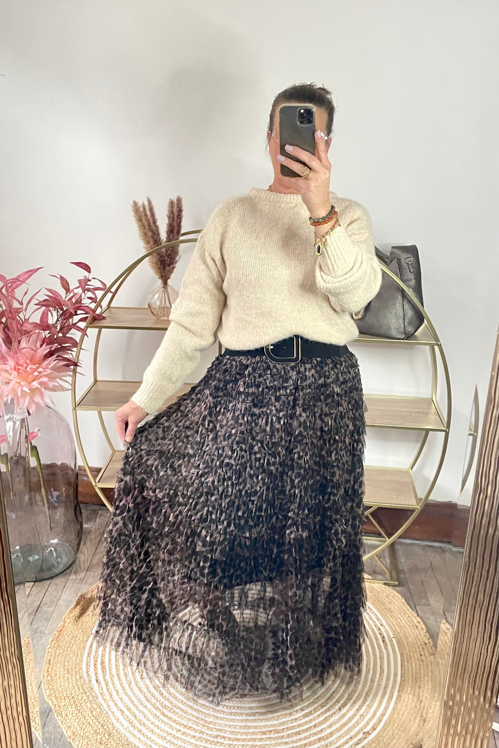 Jupe tulle à volant