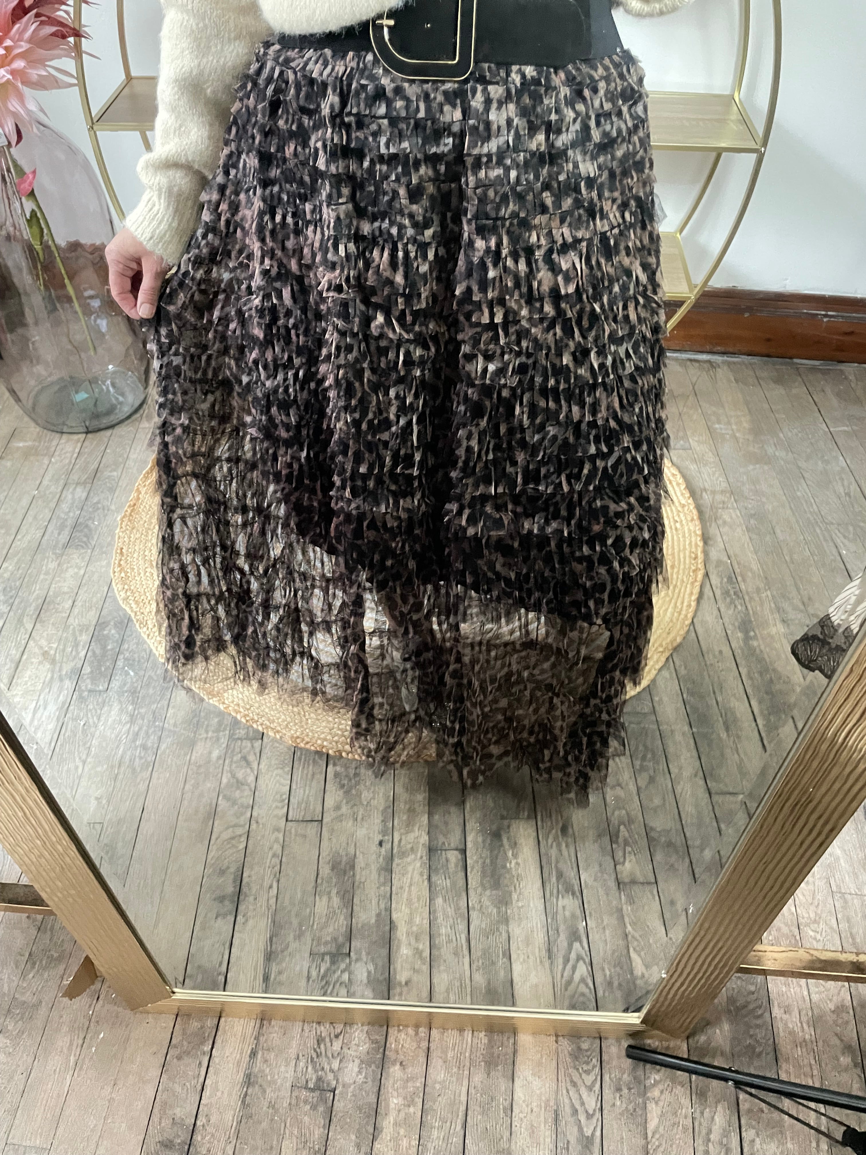 Jupe tulle à volant