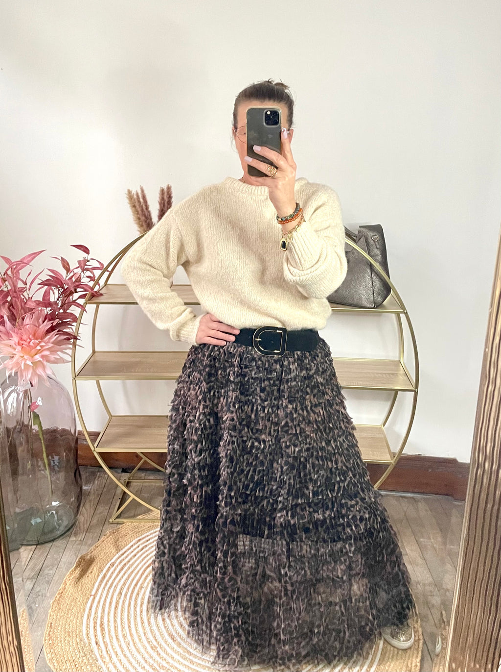 Jupe tulle à volant