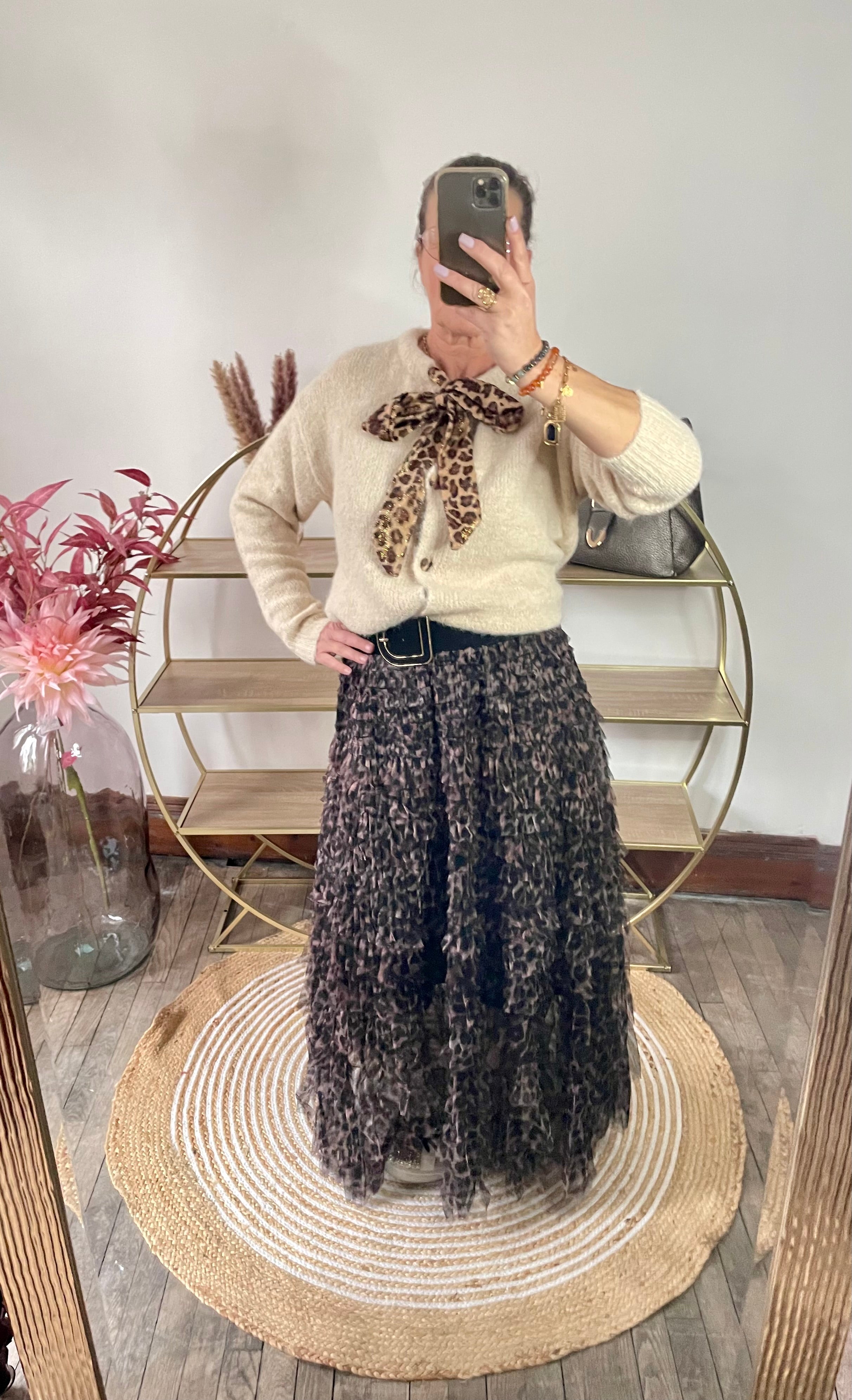 Jupe tulle à volant