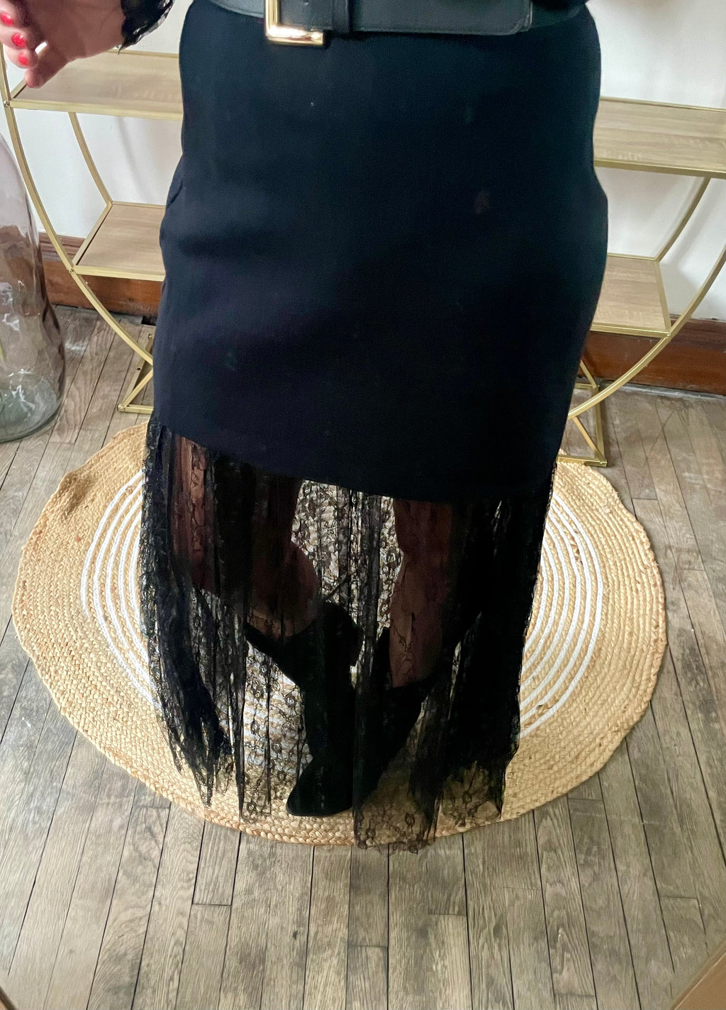 Jupe Lisa longue en dentelle