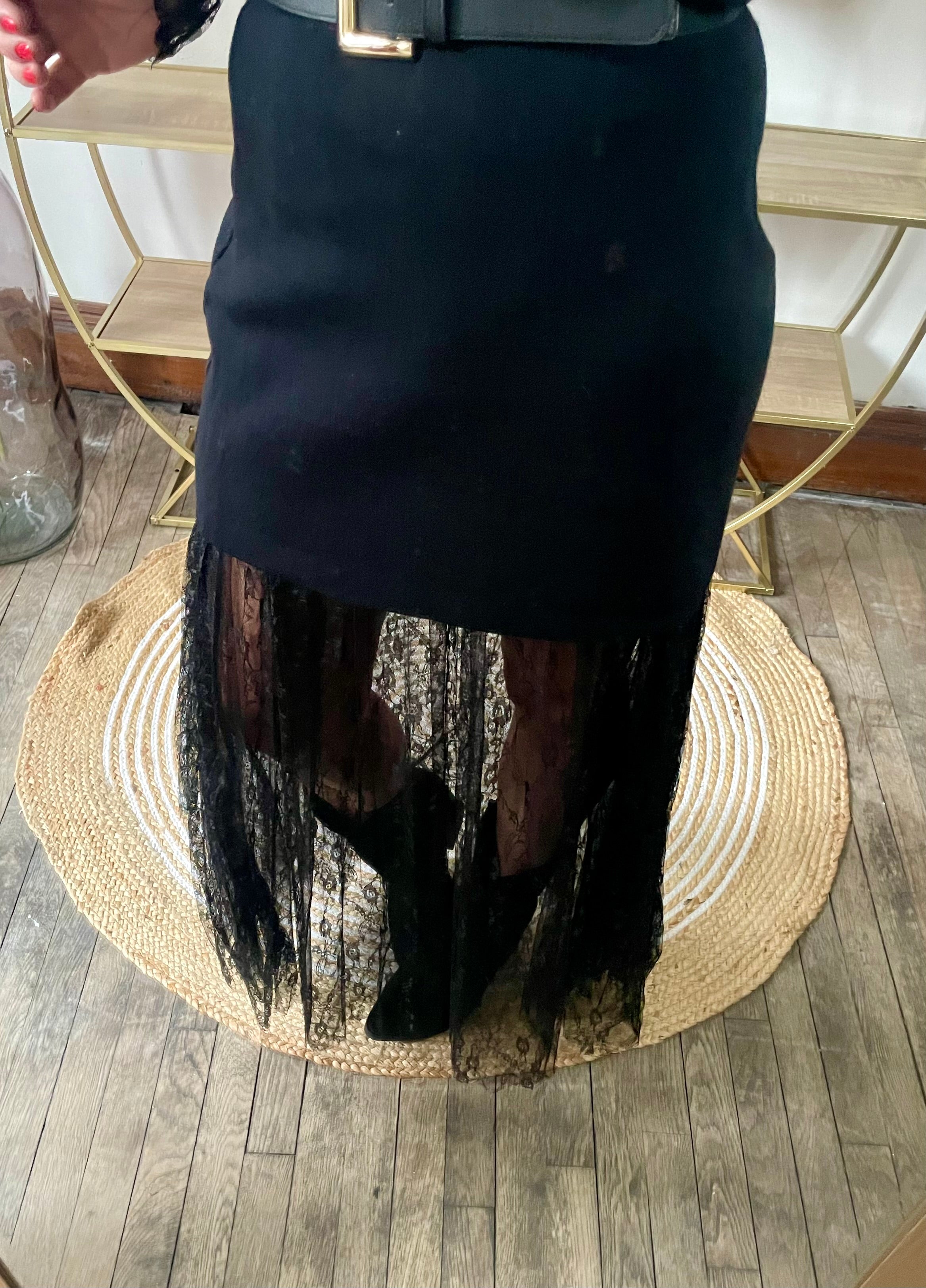 Jupe Lisa longue en dentelle