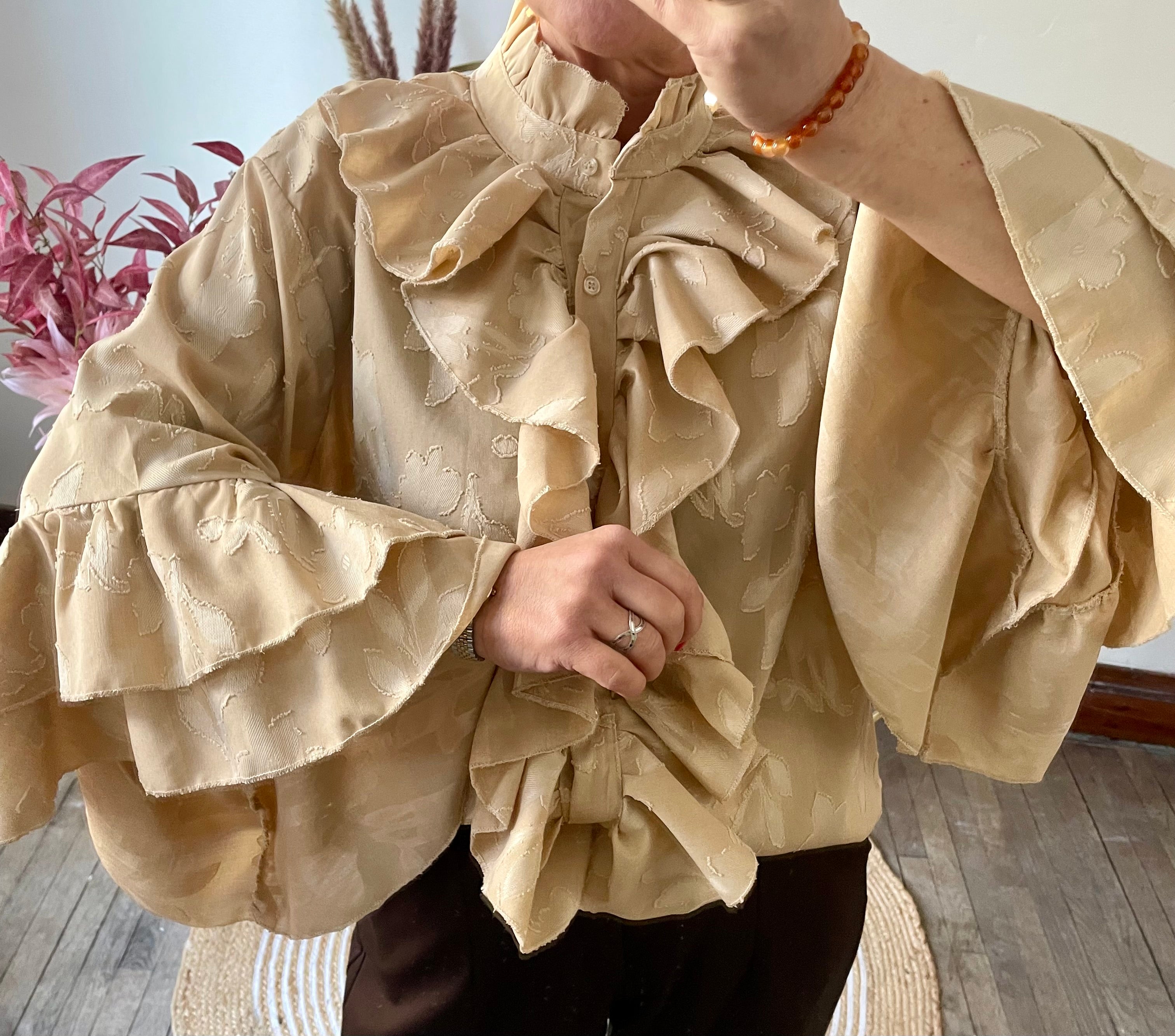 Blouse fluide Sophia beige