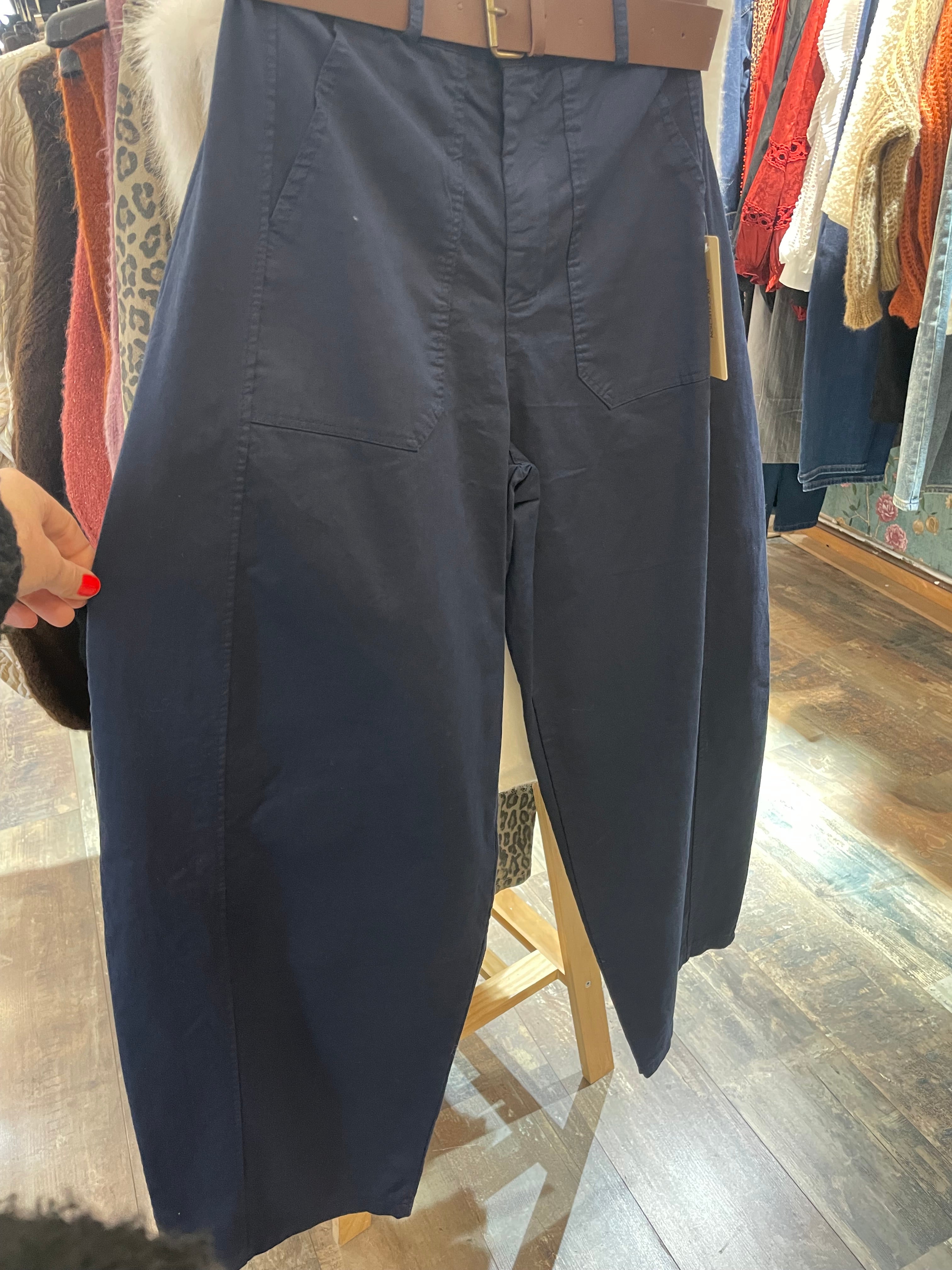 Pantalon  balloon  bleu marine