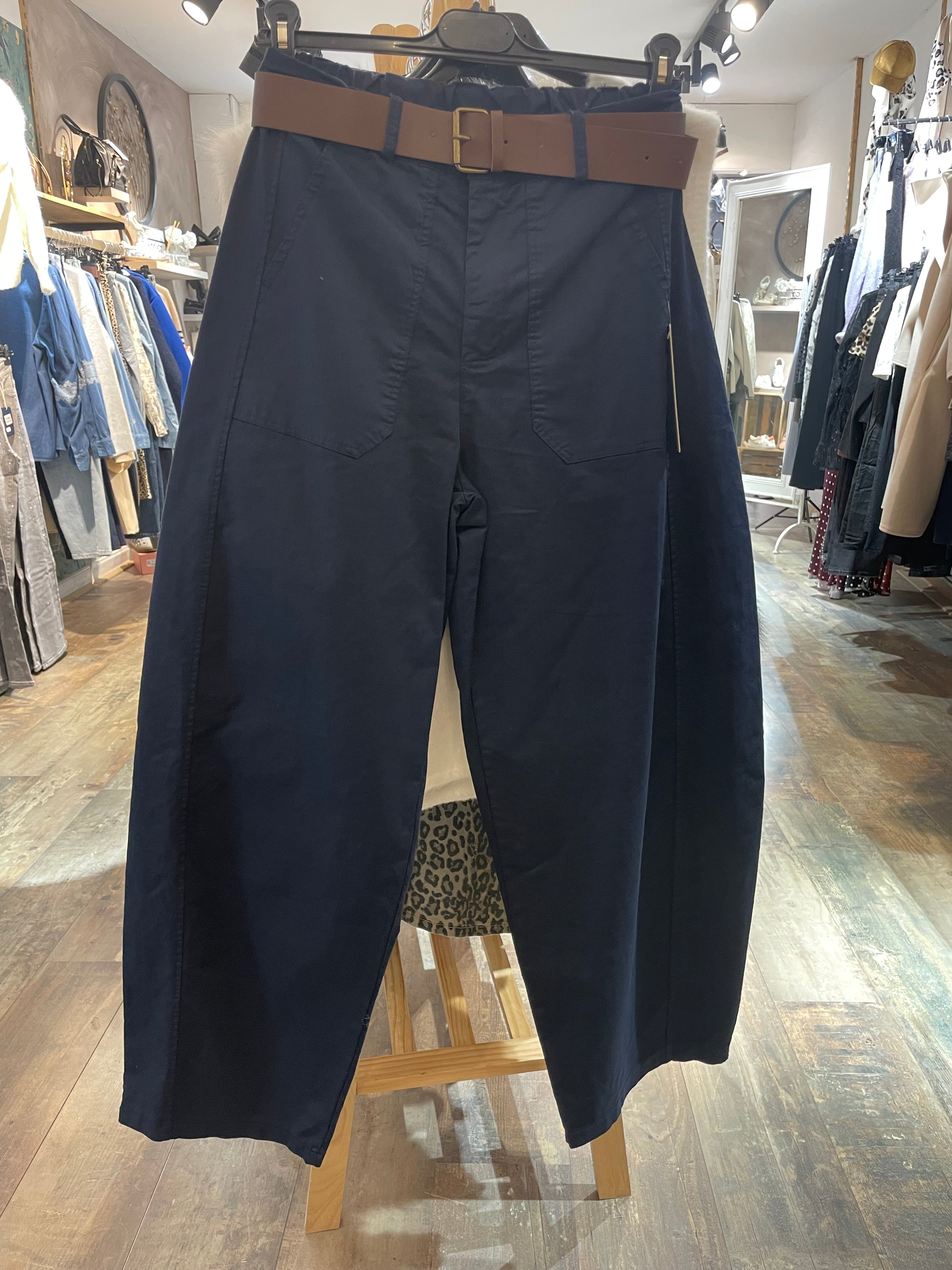 Pantalon  balloon  bleu marine