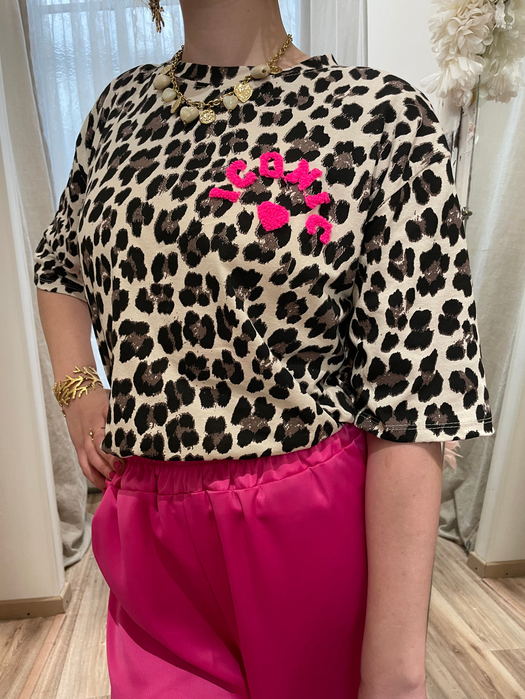 T shirt léopard iconic