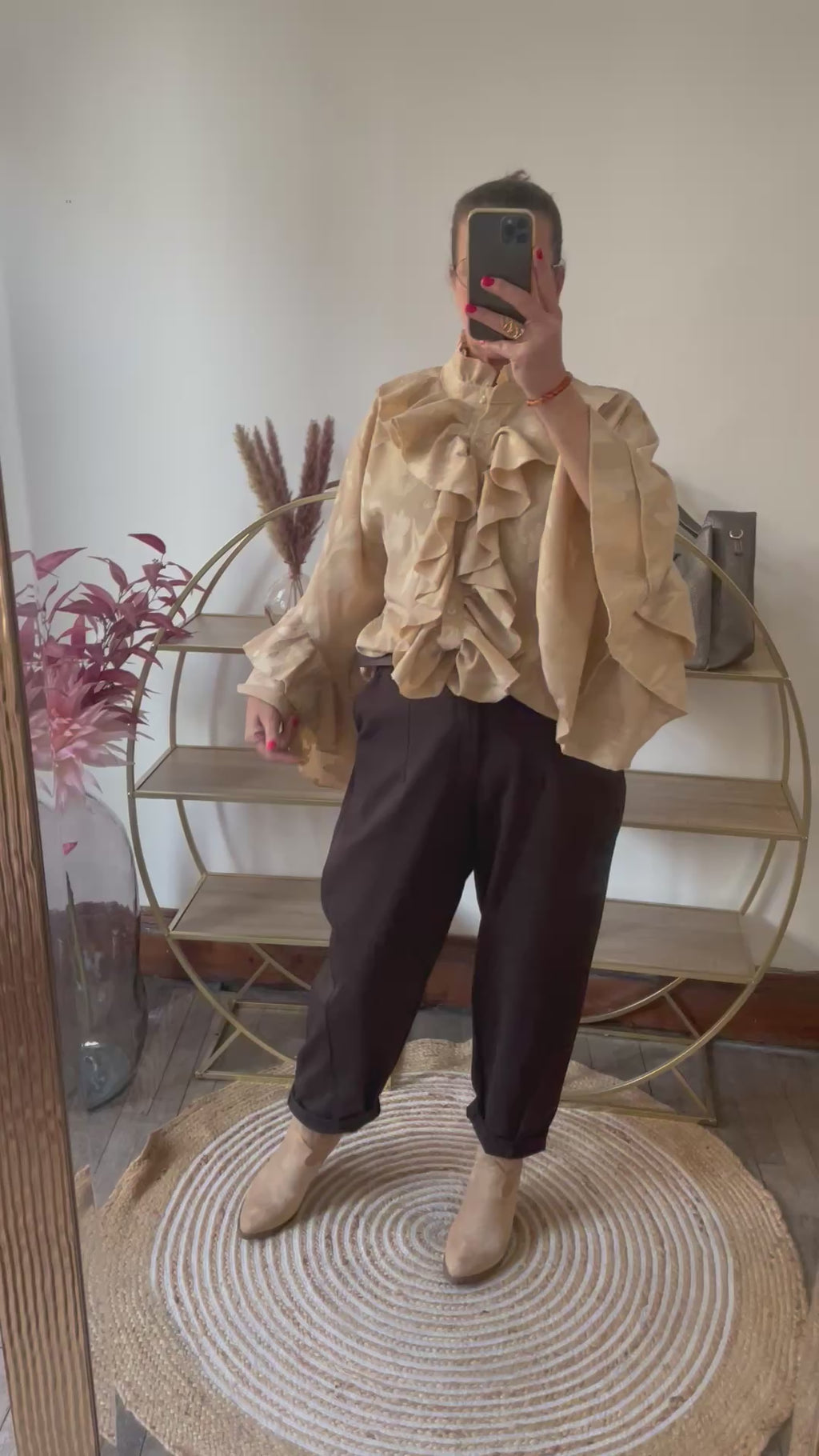 Blouse fluide Sophia beige